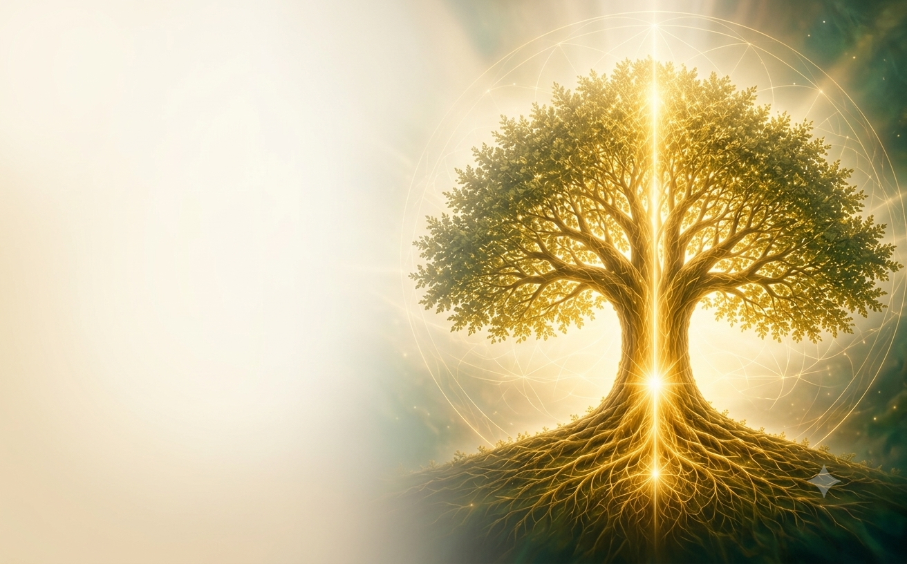 Árbol de la Vida luminoso, símbolo de Consciencia I